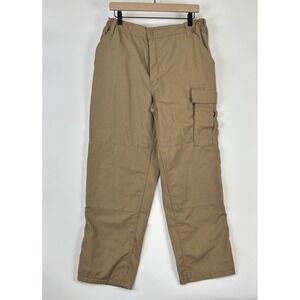 Drifire Mens Fire Resistant Pants Size L Short Khaki Cargo Straight Leg Utility